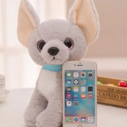 Tickles Chihuahua Dog Soft Stuffed Plush Animal Toy For Kids Boys & Girls Birthday Gift (Color: Grey; Size: 25 cm)-picture-6