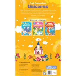 Magic Colouring Book Unicorns - Easy to Hold Water Pen | Colouring Fun Activities | Wonderful Gift | Water Colouring Book | Age 3+ | 1 Refillable Water Pen [Board book] Om Books International image 2