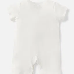 Giggles by Babyshop Boys Textured Short Sleeves Cotton Rompers image 4