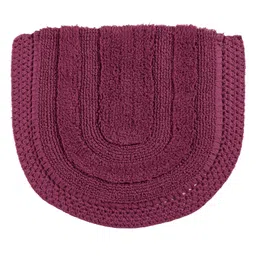 saral home Saralhome BERA Cotton Antiskid 2pc BathsetMaroon. 45x75-45cm x 50cm image 3