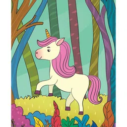 Magic Colouring Book Unicorns - Easy to Hold Water Pen | Colouring Fun Activities | Wonderful Gift | Water Colouring Book | Age 3+ | 1 Refillable Water Pen [Board book] Om Books International image 3