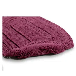 saral home Saralhome BERA Cotton Antiskid 2pc BathsetMaroon. 45x75-45cm x 50cm image 4