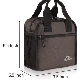 Echo Boomers Premium Lunch BagStylish, Lightweight, Attractive, & Durable Meal Companion and versatile bag - Black image 4