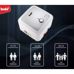 Indo Avianca 15 L Capacity White Color Storage Water Heater Geyser image 4