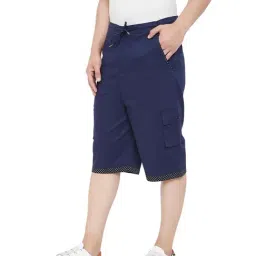 Hypernation Navy Cotton Shorts image 3