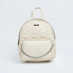 Ginger by Lifestyle White PU Backpack-picture-41