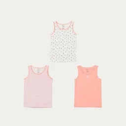 Fame Forever by Lifestyle Kids Multicolor Cotton Printed Tank (Pack of 3) image 1