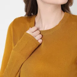 Vero Moda Mustard Regular Fit Sweater image 5