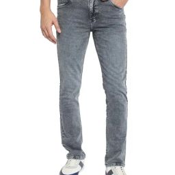 Octave Grey Regular Fit Mid Rise Solid Stretchable Jeans-picture-19