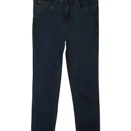 Allen Solly Junior Navy Solid Jeans image 1