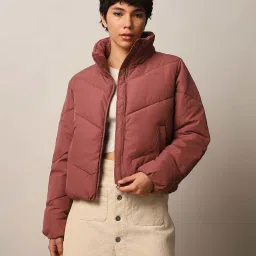 Only Brown Quilted Jacket image 1