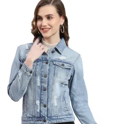 Monte Carlo Light Blue Regular Fit Jacket image 1