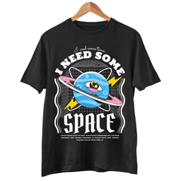 TeeSlix Unisex Black Tshirts image 5