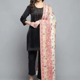 Monte Carlo Multicolored Regular Fit Self Pattern Shawl image 1