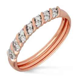 Malabar Gold and Diamonds 18k IGI Certified Diamond Rose Gold Ring for Women-picture-13