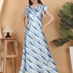 Sweet Dreams Blue Printed Gown image 1