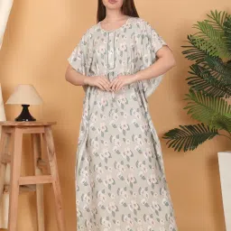Sweet Dreams Green Floral Printed Gown image 1