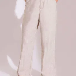 Globus Beige Plain Trousers image 1