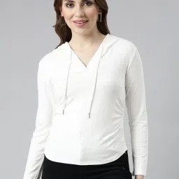 showoffff SHOWOFF White Regular Fit Hoodie image 1