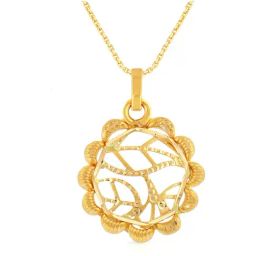 Malabar Gold and Diamonds 22k Gold Pendant without Chain for Women-picture-45