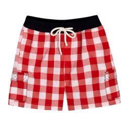 Budding Bees Kids Red Checks Shorts-picture-7