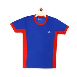 Chimprala Kids Blue & Red Solid T-Shirt-picture-10
