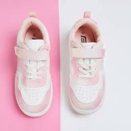 Fame Forever by Lifestyle Kids Pink & White Casual Sneakers image 1