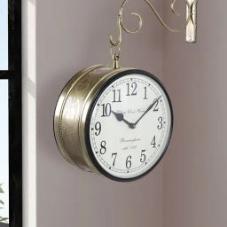 Aapno Rajasthan Gold Brass Classic Railway Clock-picture-47