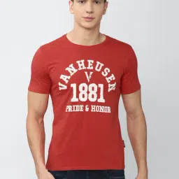 Van Heusen Orange Crew T-Shirt-image-38
