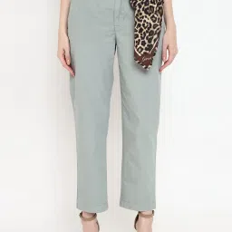 Guess Green Cotton Solid Chino Trouser image 1