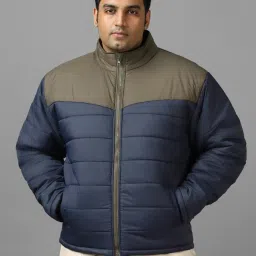 Bewakoof Men Blue Nylon Relaxed Fit Casual Jacket image 1