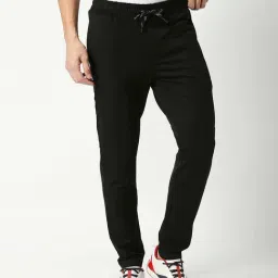 Dragon Hill Black Comfort Fit Trackpants-image-2