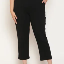 Amydus Black Regular Fit High Rise Pants-picture-12