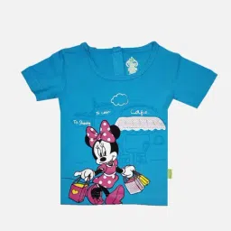 Bodycare Kids Firozi Blue Cotton Printed T-Shirt-picture-36