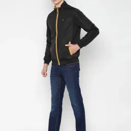 Allen Solly Yellow & Black Regular Fit Reversible Jacket image 3
