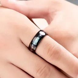 MEENAZ Men Silver Plated Finger Ring image 2