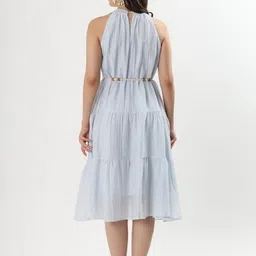 Beyond Pink Off-Shoulder Fit & Flare Midi Dress image 2