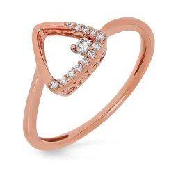 Malabar Gold and Diamonds 18k Rose Gold Diamond Ring image 1