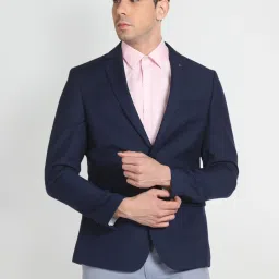 Arrow Mid Navy Regular Fit Blazer image 1