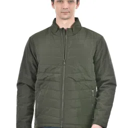 Numero Uno Olive Regular Fit Quilted Jacket image 1