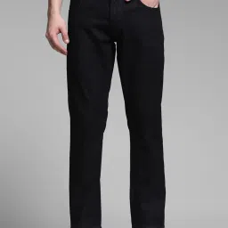 Jack & Jones Dark Blue Cotton Regular Fit Jeans image 1