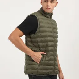 Tommy Hilfiger Green Regular Fit Quilted Jacket image 4