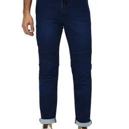Mufti Indigo Slim Fit Lightly Washed Jeans image 1