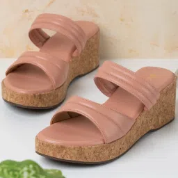 Inc.5 Women's Peach Casual Wedges image 1