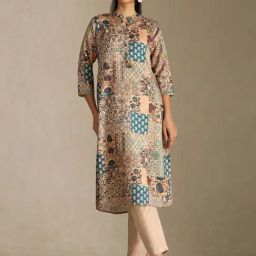 Soch Multi Colour Straight Fit Ethnic Motifs Kurta-picture-18