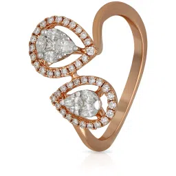 Malabar Gold and Diamonds 18k Rose Diamond Ring for Women image 1