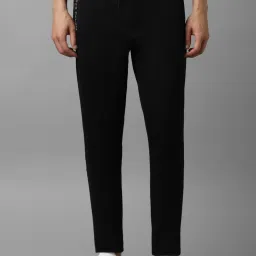 Louis Philippe Mid Black Slim Fit Trackpants image 1