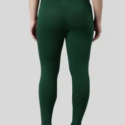 Kryptic Green & Red Cotton Regular Fit Leggings (Pack Of 2) image 2