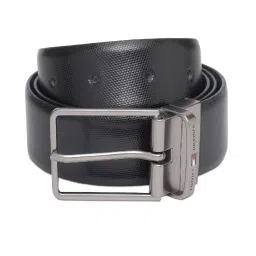 TOMMY HILFIGER Black & Navy Barnes Reversible Belt image 1