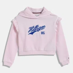 Tommy Hilfiger Light Pink Logo Regular Fit Hoodie image 1